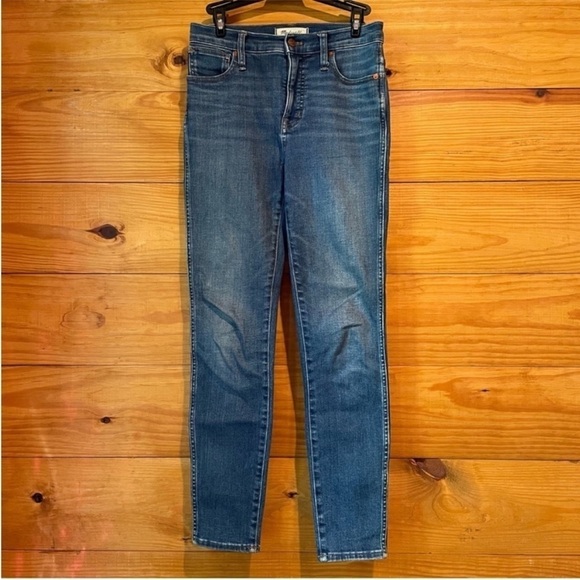 Madewell 10” High Rise Skinny Jeans in Bradshaw Wash 25 - Picture 6 of 15